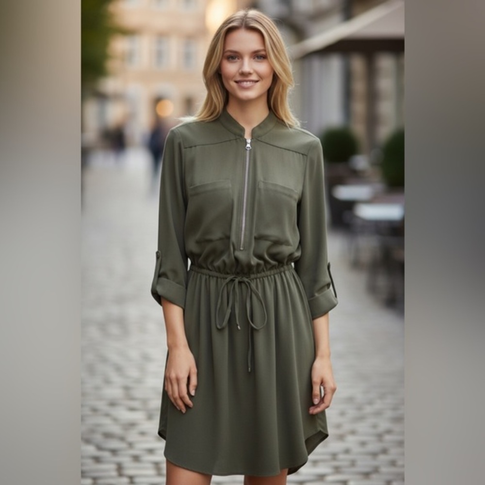 Dynamite olive green dress